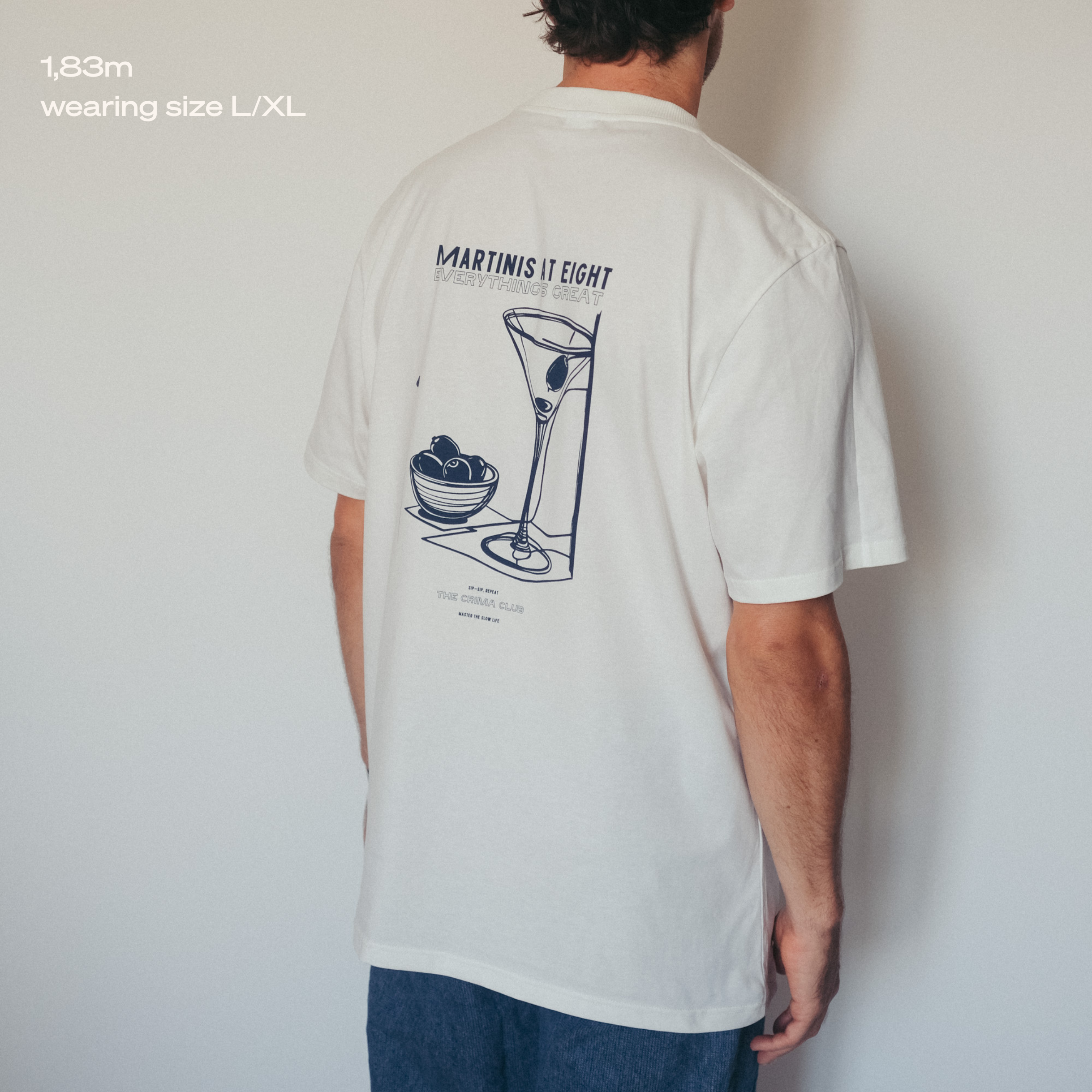 MARTINIS AT EIGHT Oversized T-Shirt