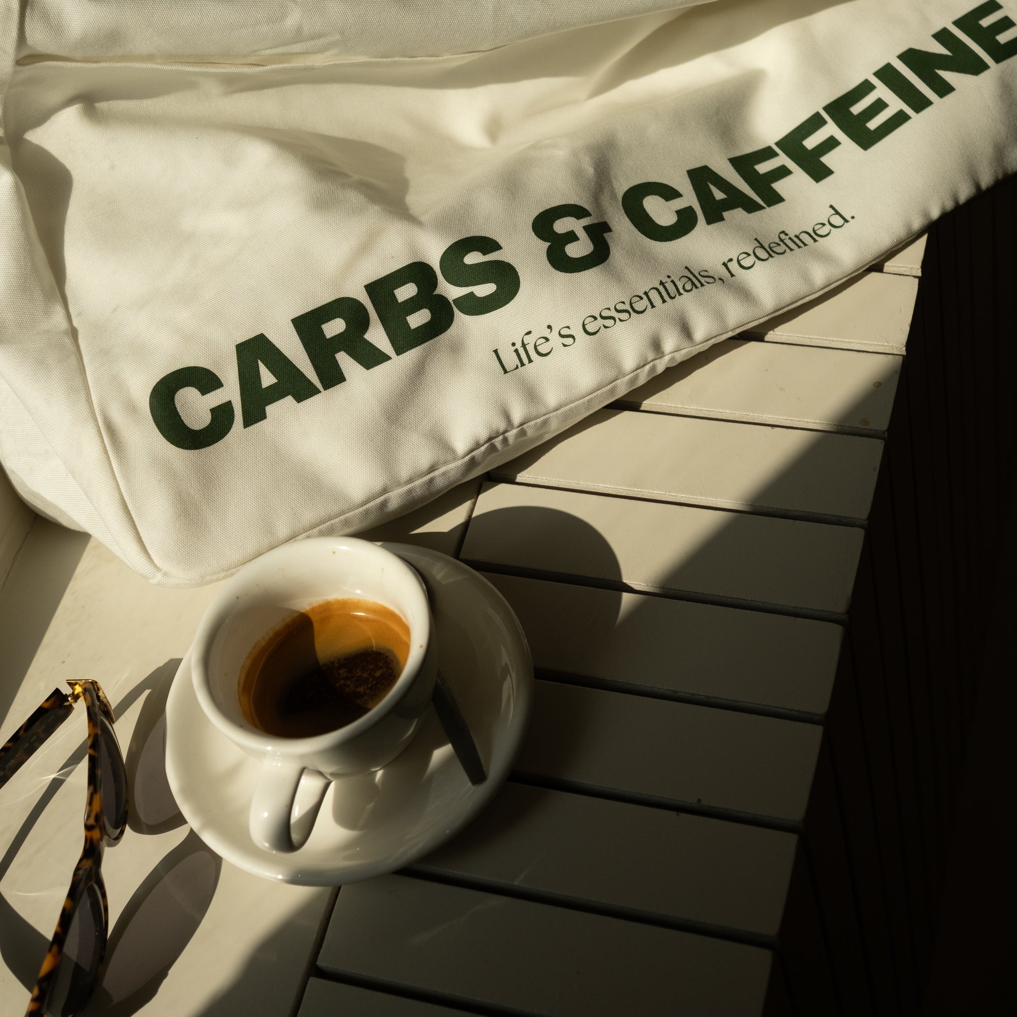 Carbs & Caffeine Tote Bag