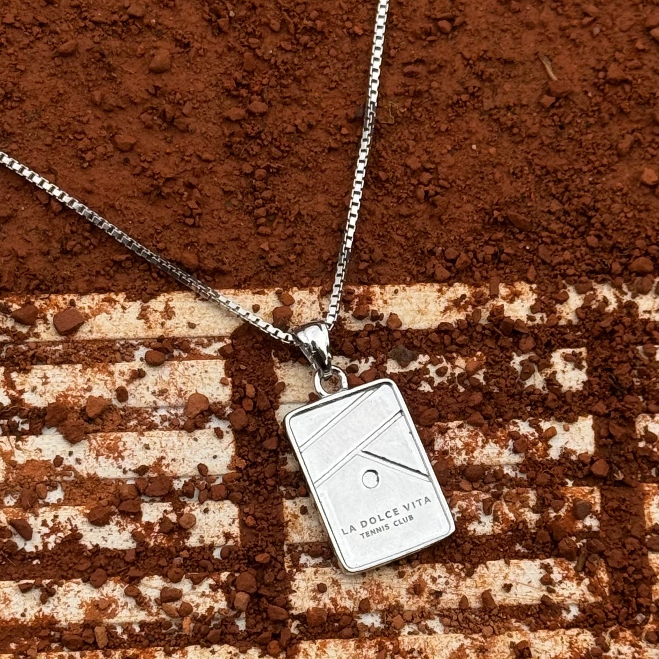 "LA DOLCE VITA" Tennis Club Silver Necklace