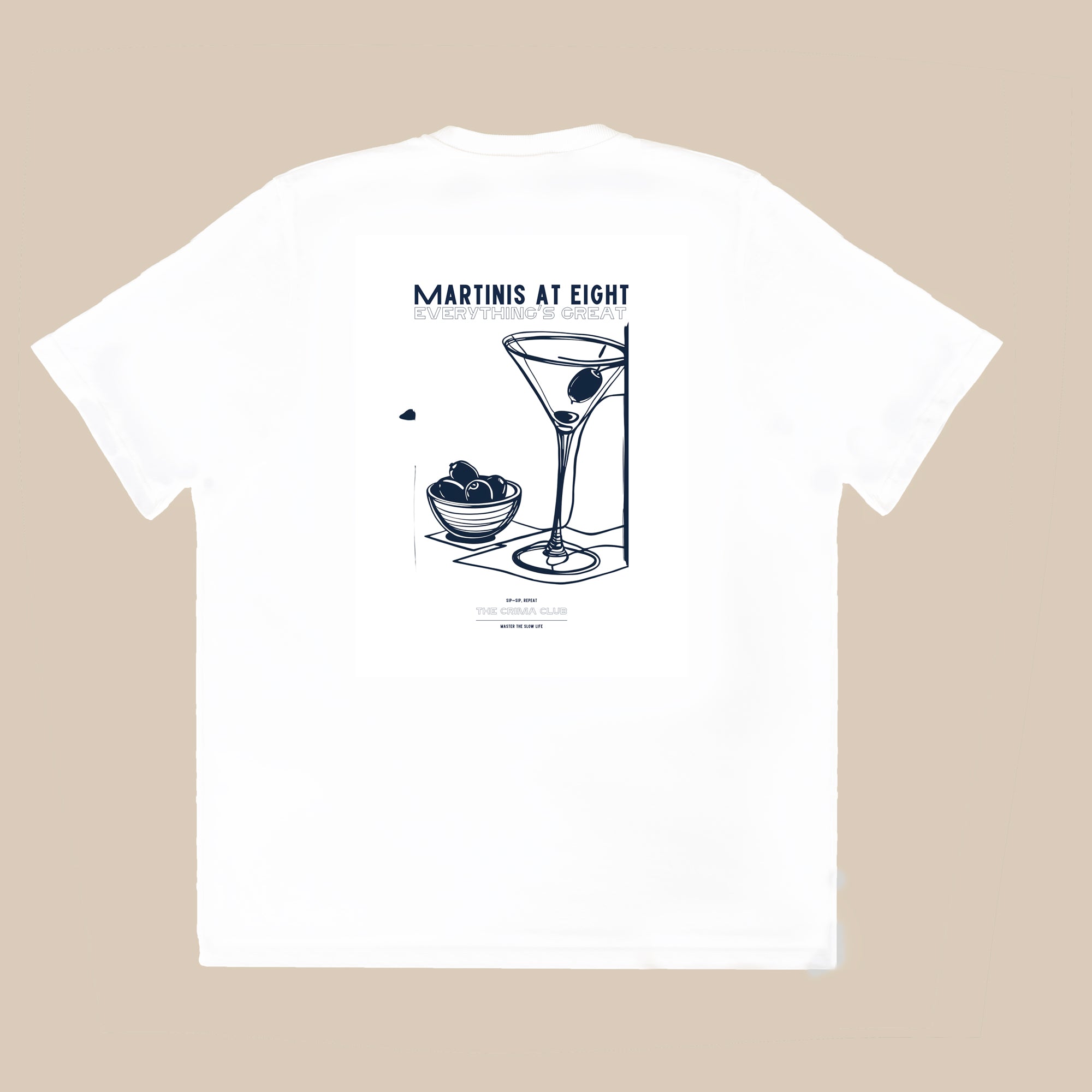 MARTINIS AT EIGHT Oversized T-Shirt