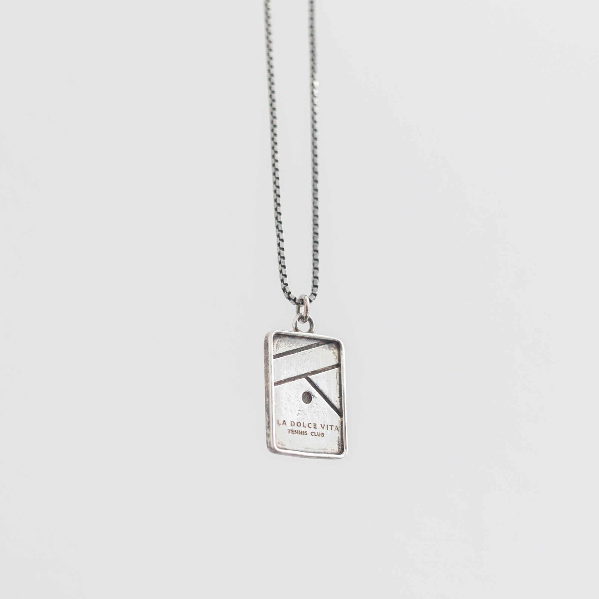 "LA DOLCE VITA" Tennis Club Silver Necklace