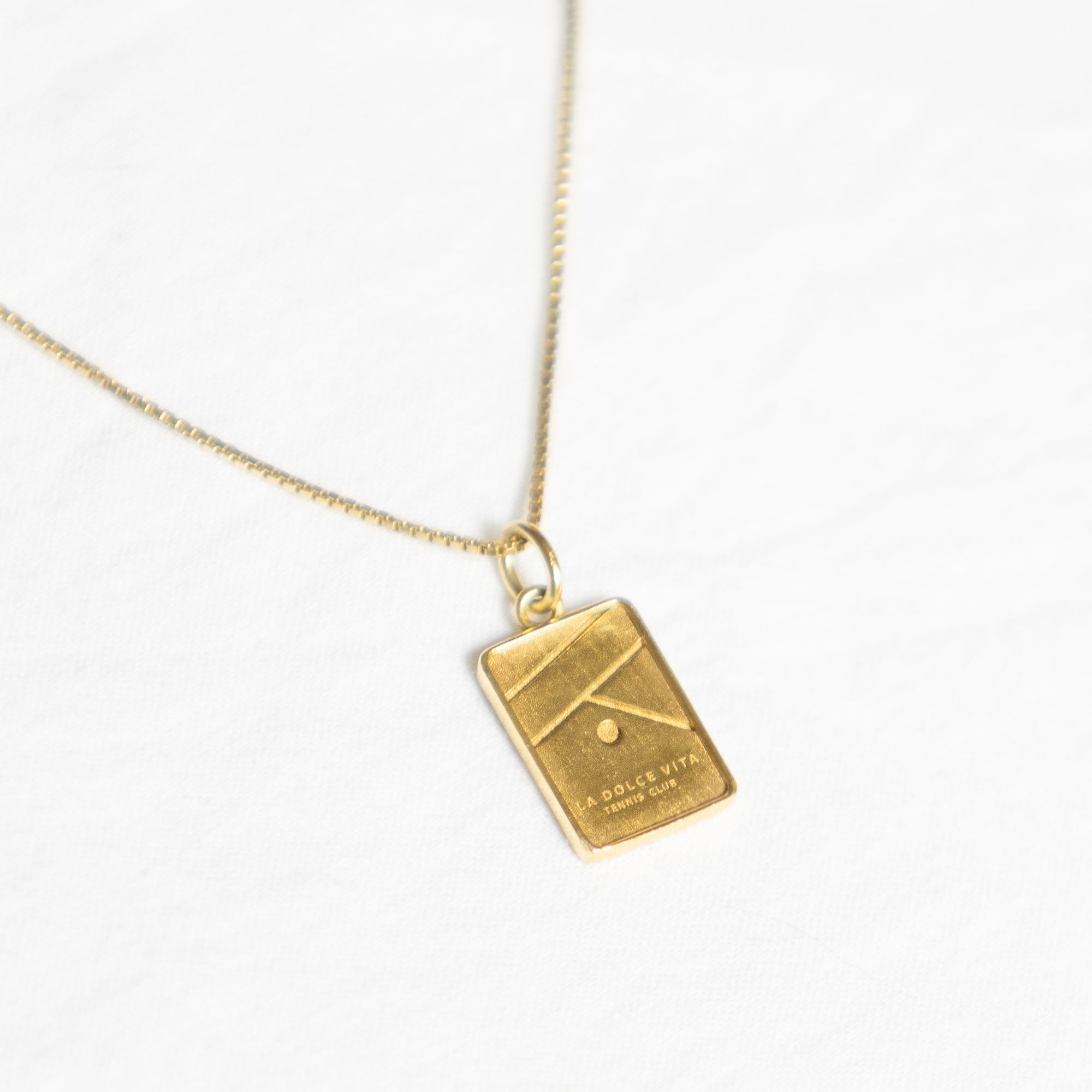 "LA DOLCE VITA" Tennis Club Gold Necklace