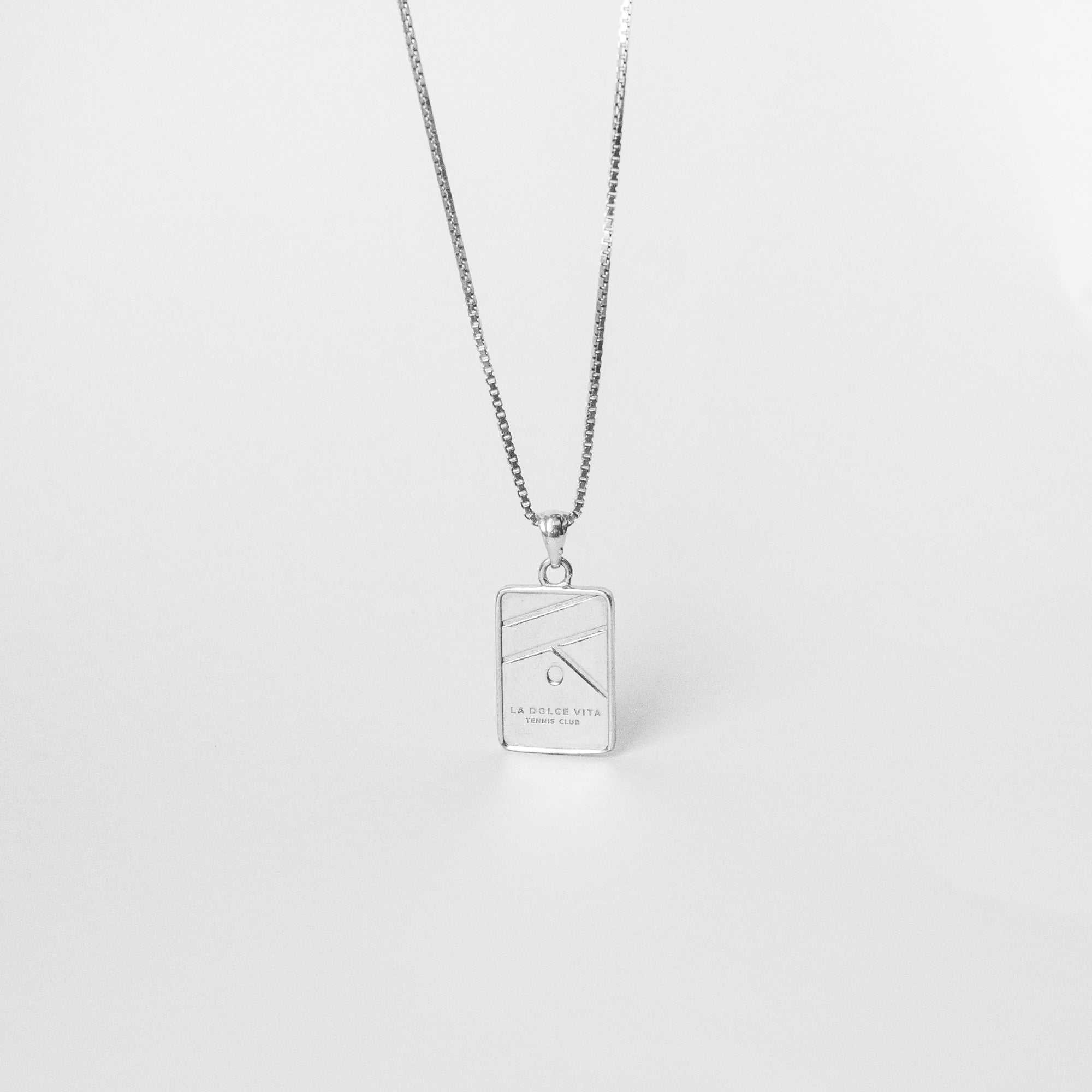 "LA DOLCE VITA" Tennis Club Silver Necklace